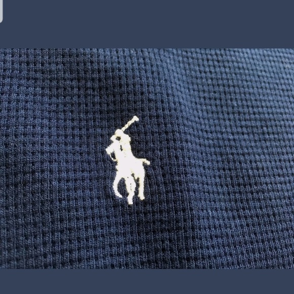 Polo Ralph Lauren Waffle- Knit Thermal Navy - Picture 4 of 5